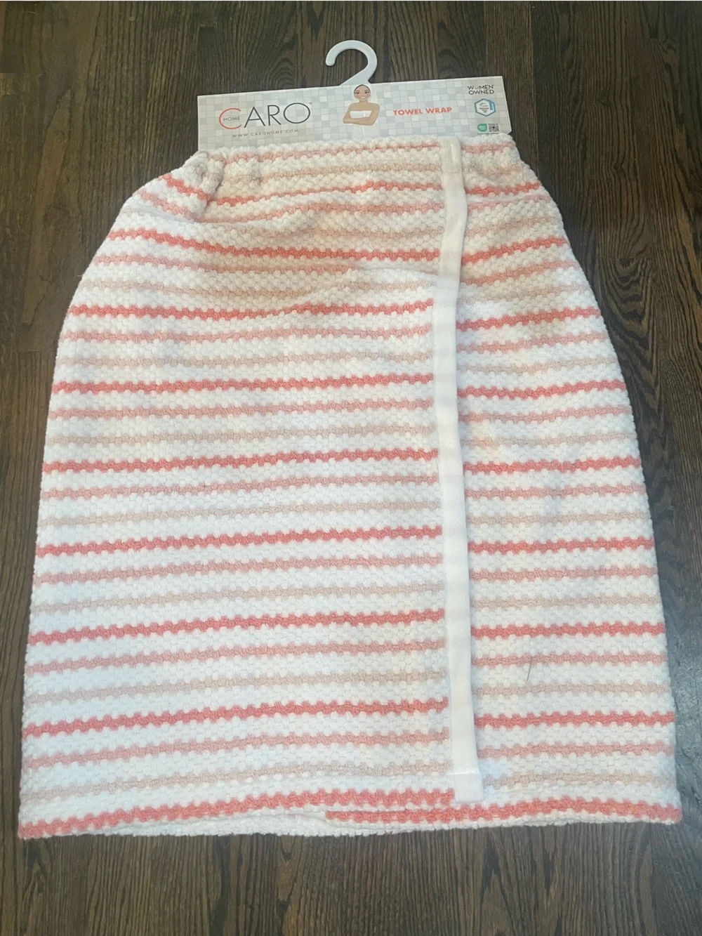 CARO spa towel wrap - velcro closure absorbent and soft 100% Cotton - Brand new